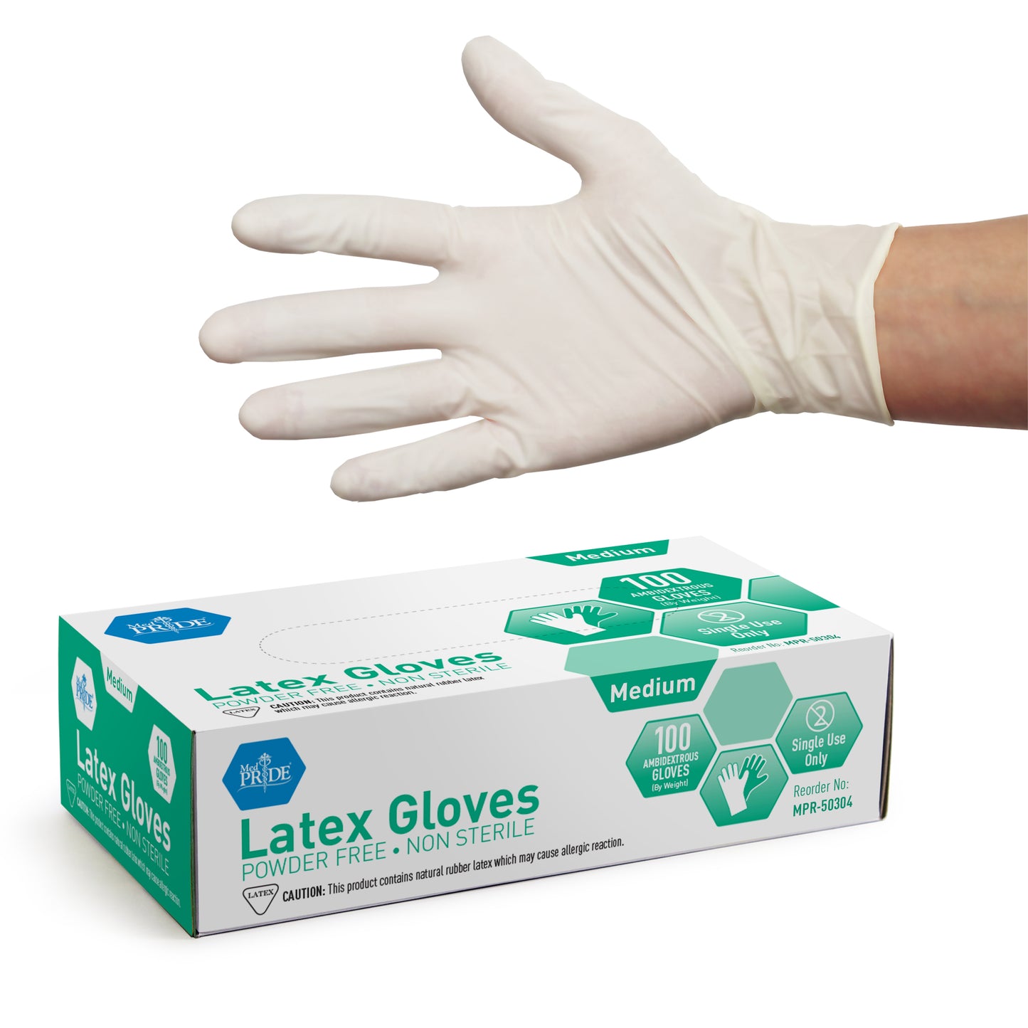 Latex General Purpose Glove, Medium (MPR-50304)