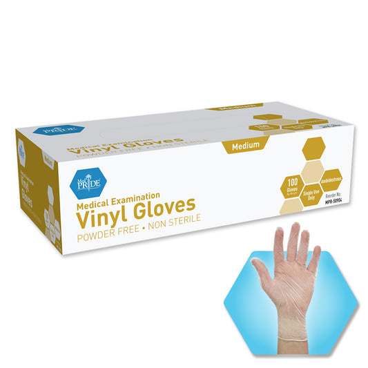 MedPride, Vinyl Exam Gloves, Small (MPR-50903)