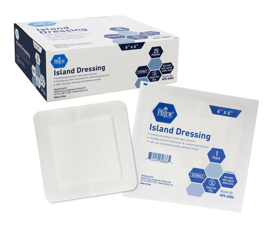 MedPride, Island Dressing, 6" x 6", Sterile (MPR-60886)