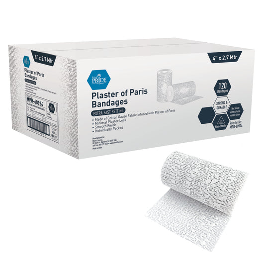Plaster of Paris Banadage - 4" x 2.7 Meters, 10/12/cs