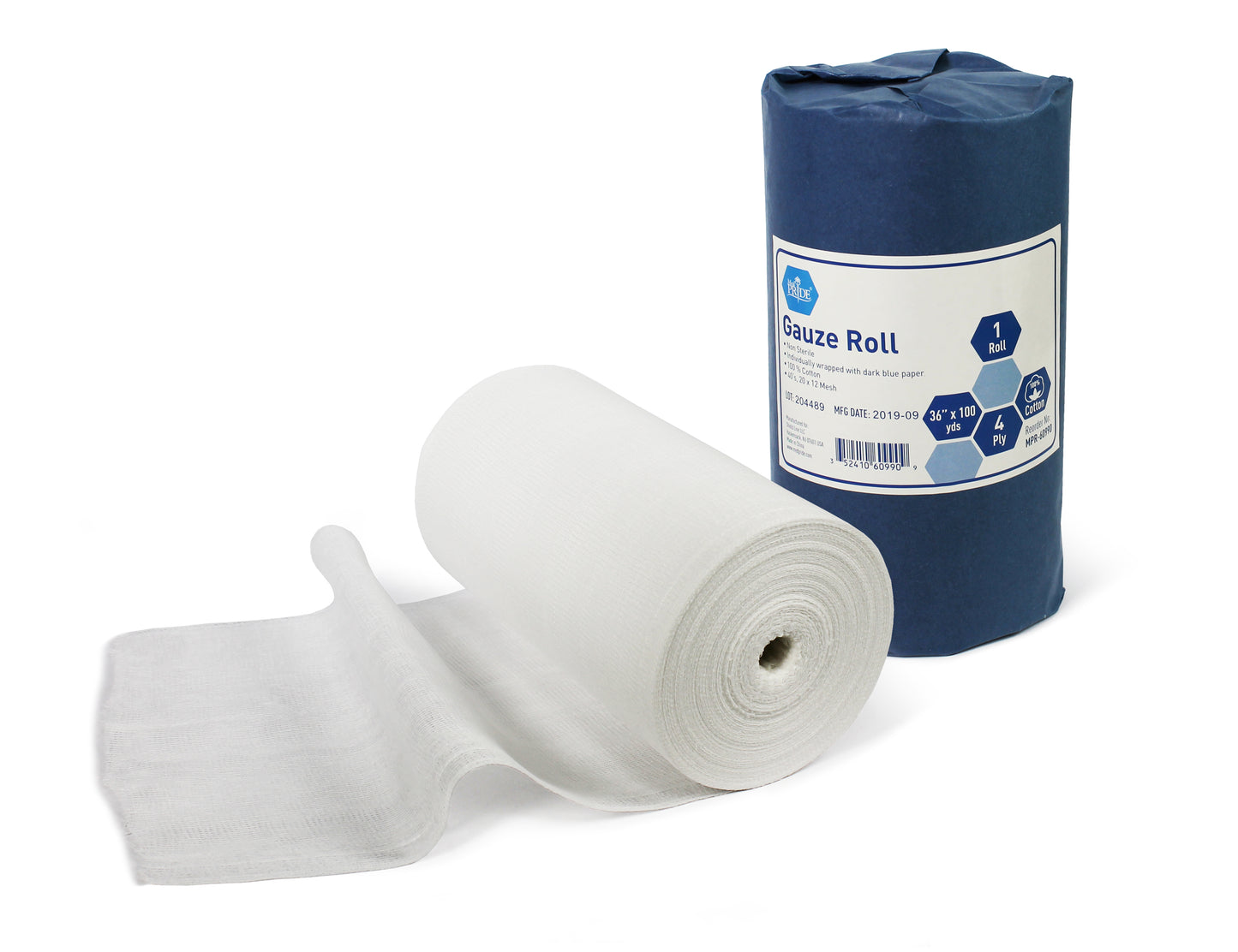 Gauze Roll 36"x100 Yds, 40s - 20x12 Mesh - 12 rolls/cs.