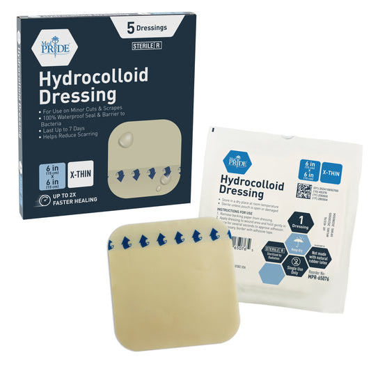 Hydrocolloid Dressing - Extra Thin 6x6 - 12/5/cs.
