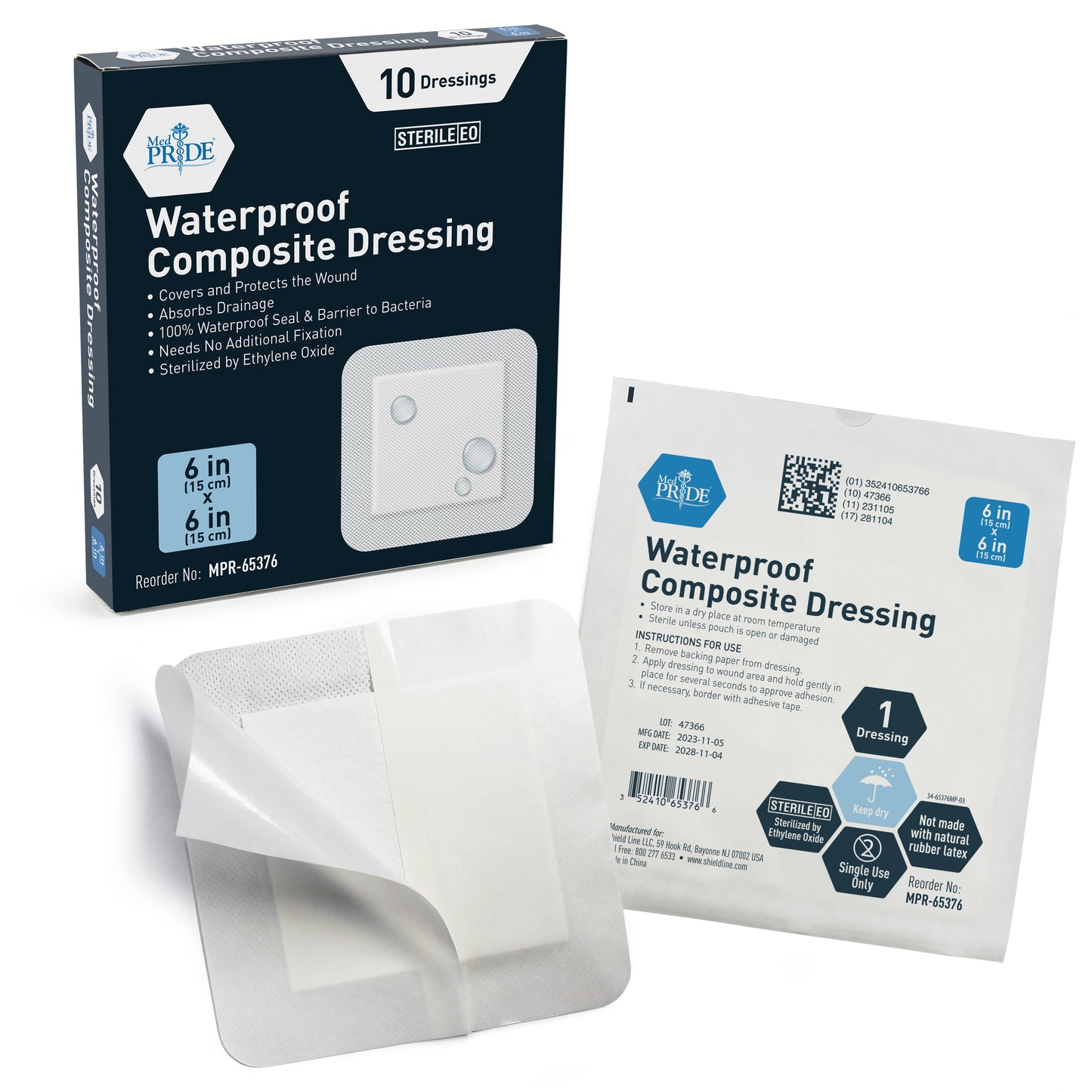 Waterproof Composite Dressing 6x6 - 20/10/cs.