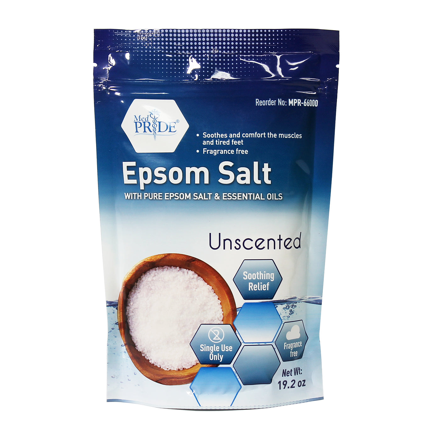 Epsom Salt - 19.2 oz. - Regular - Unscented - 12/cs.