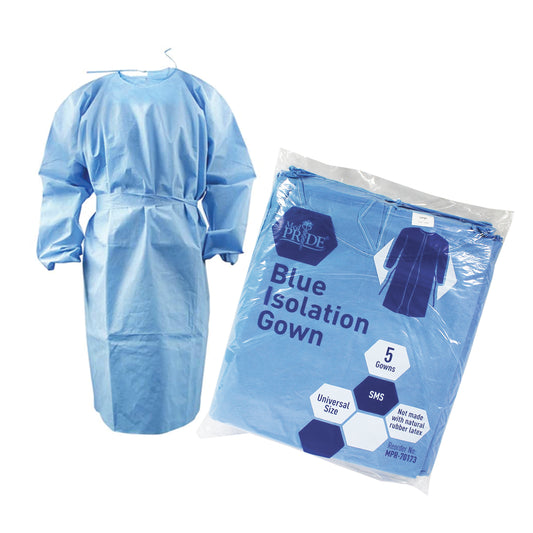 Impervious Isolation Gown, Universal, Blue, Case (MPR-70173)
