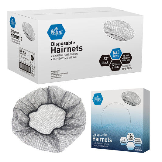 Hairnets - Black - 10/144/cs.
