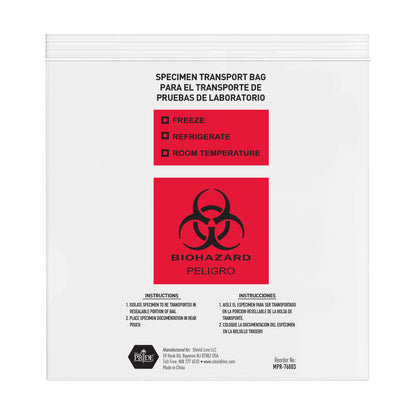 Biohazard Bags, 10" x 10", Case (MPR-76003)