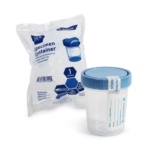 MedPride, Specimen Containers, 4oz, Sterile, 100 Cups (MPR-97444)