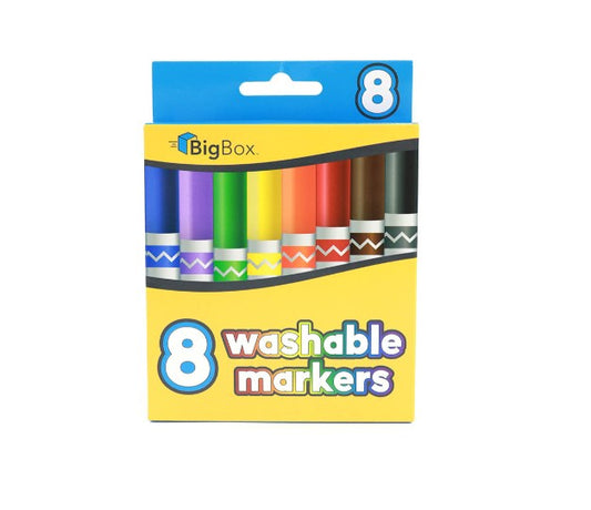 BigBox Washable Broad-Tip Markers, 8ct, 192 Packs/Case (2363988)