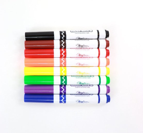 BigBox Washable Broad-Tip Markers, 8ct, 192 Packs/Case (2363988)
