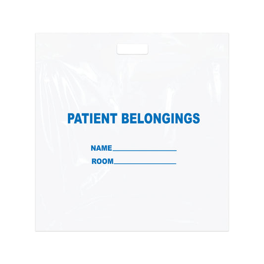 Patient Belonging Bags 20" x 18.5", White (PB01)