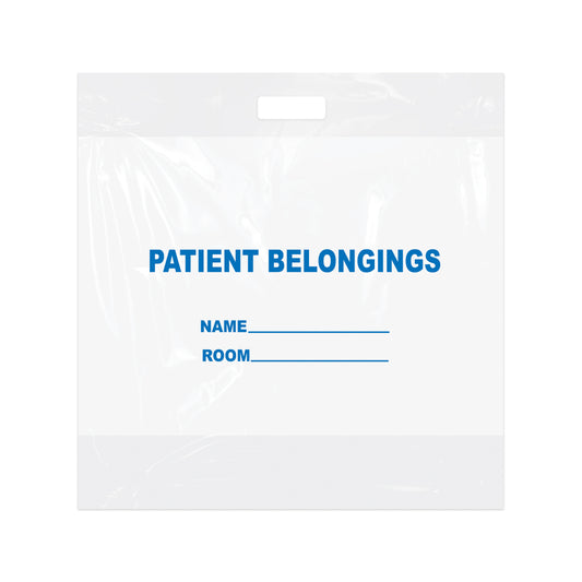 Patient Belonging Bags, 20" x 18.5", Clear (PB01C)