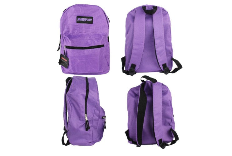 17" Black Backpacks, Case of 24 (1994343), Purple