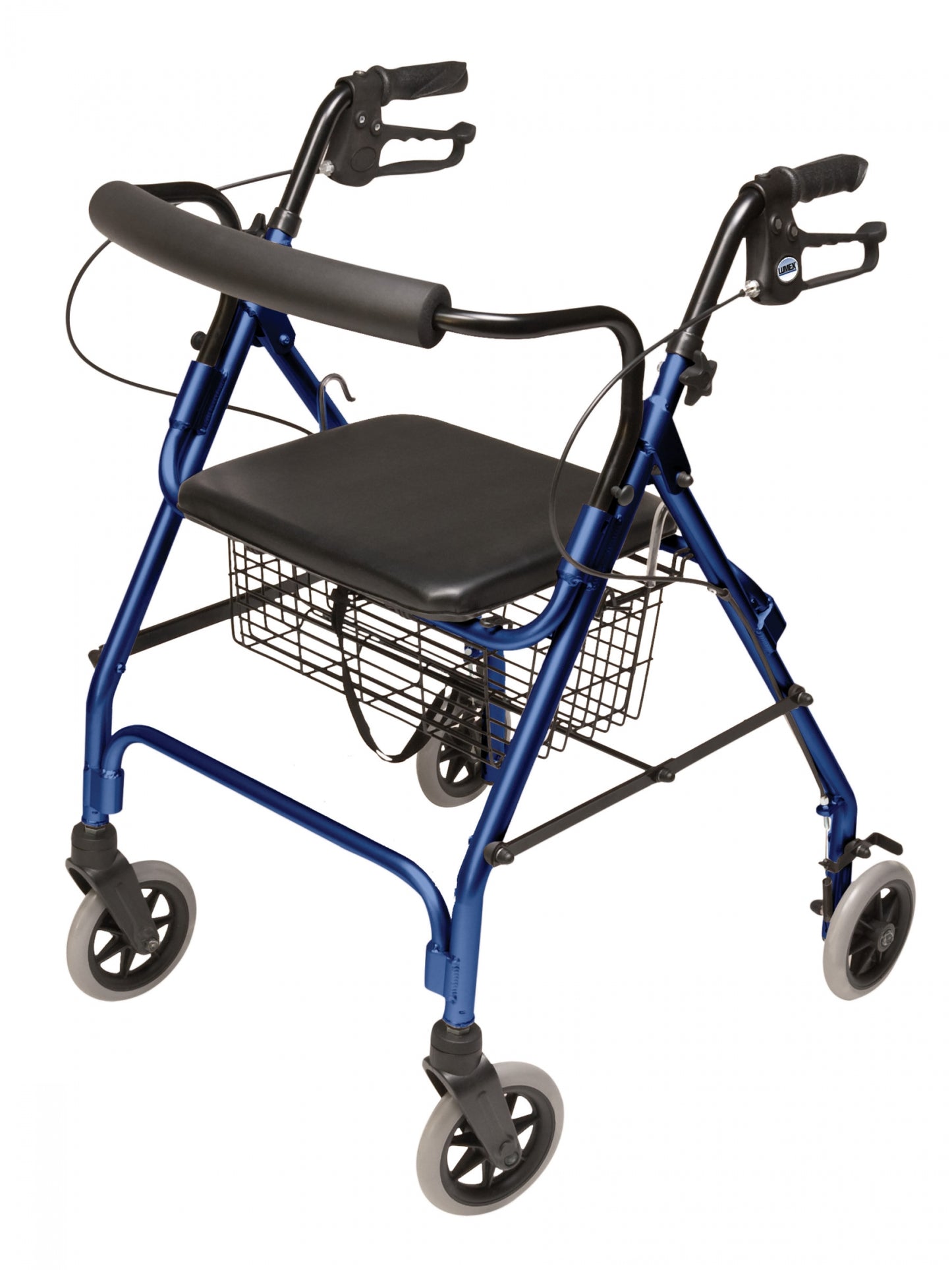 Lumex, Walkabout Lite Four-Wheel Rollator, Royal Blue (RJ4300B)