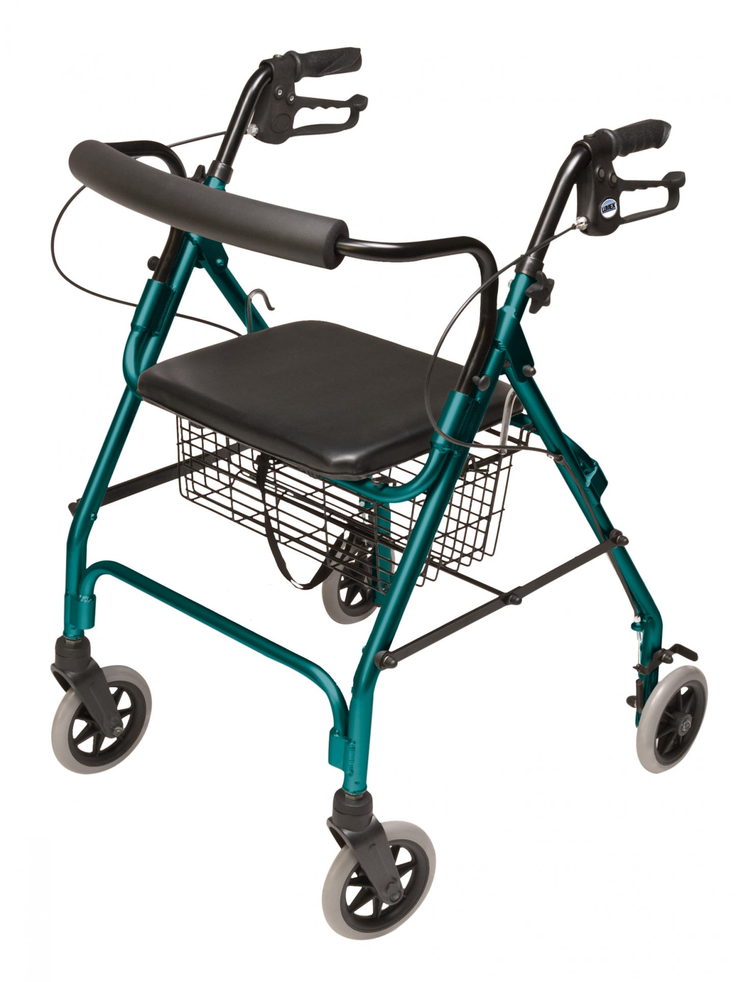 Lumex, Walkabout Lite Four-Wheel Rollator, Teal (RJ4300G)