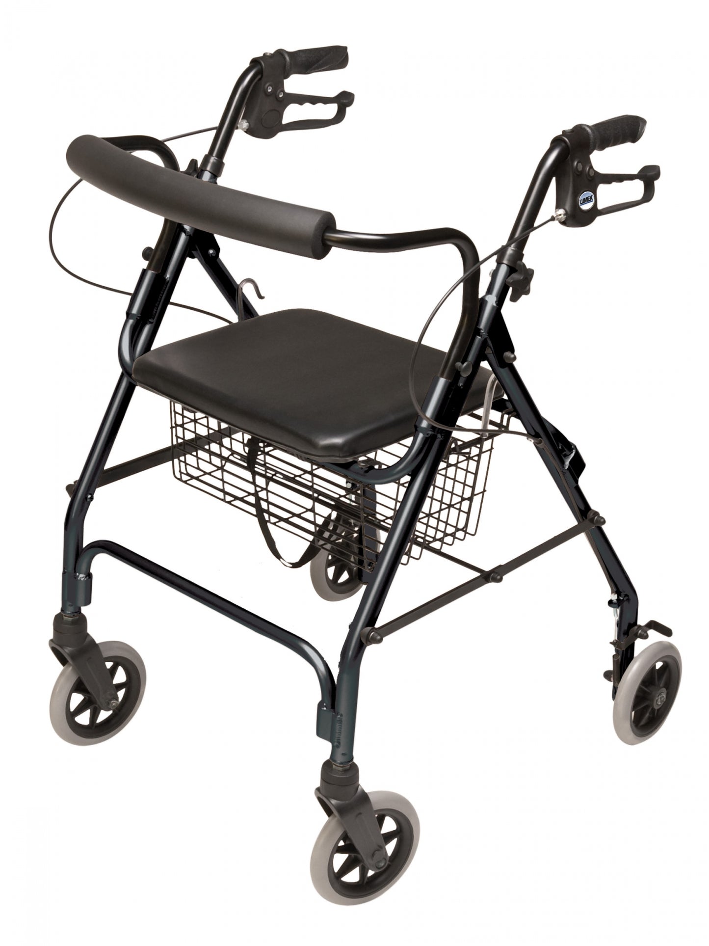 Lumex, Walkabout Lite Four-Wheel Rollator, Black (RJ4300K)