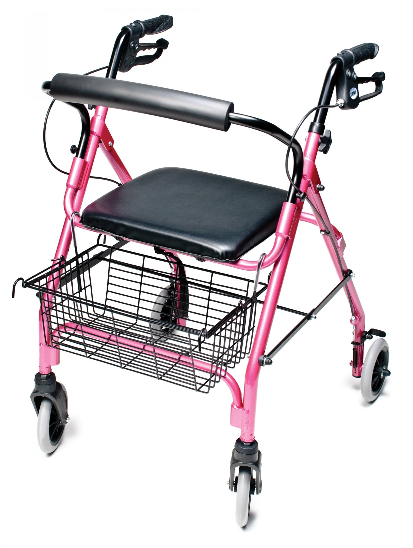 Lumex, Walkabout Lite Four-Wheel Rollator, Pink (RJ4300P)