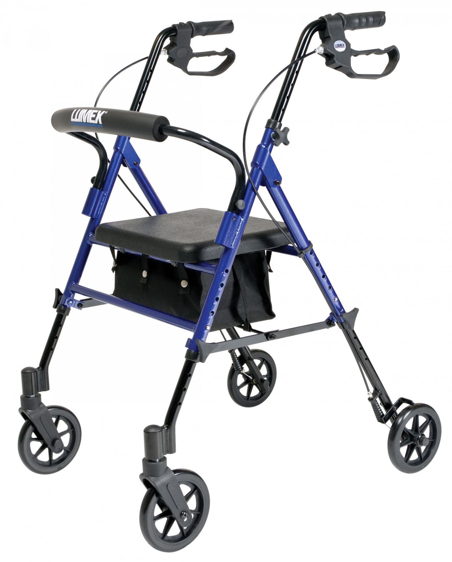 Lumex, Set n’ Go, Height Adjustable Rollator, Blue (RJ4700B)