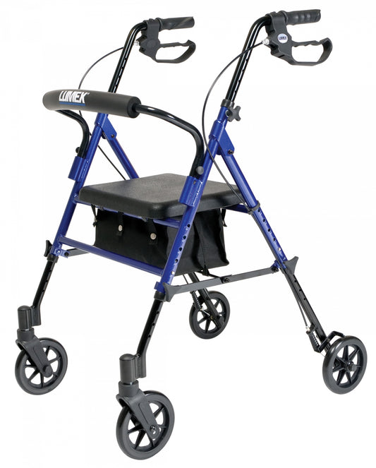 Lumex, Set n’ Go, Height Adjustable Rollator, Blue (RJ4700B)