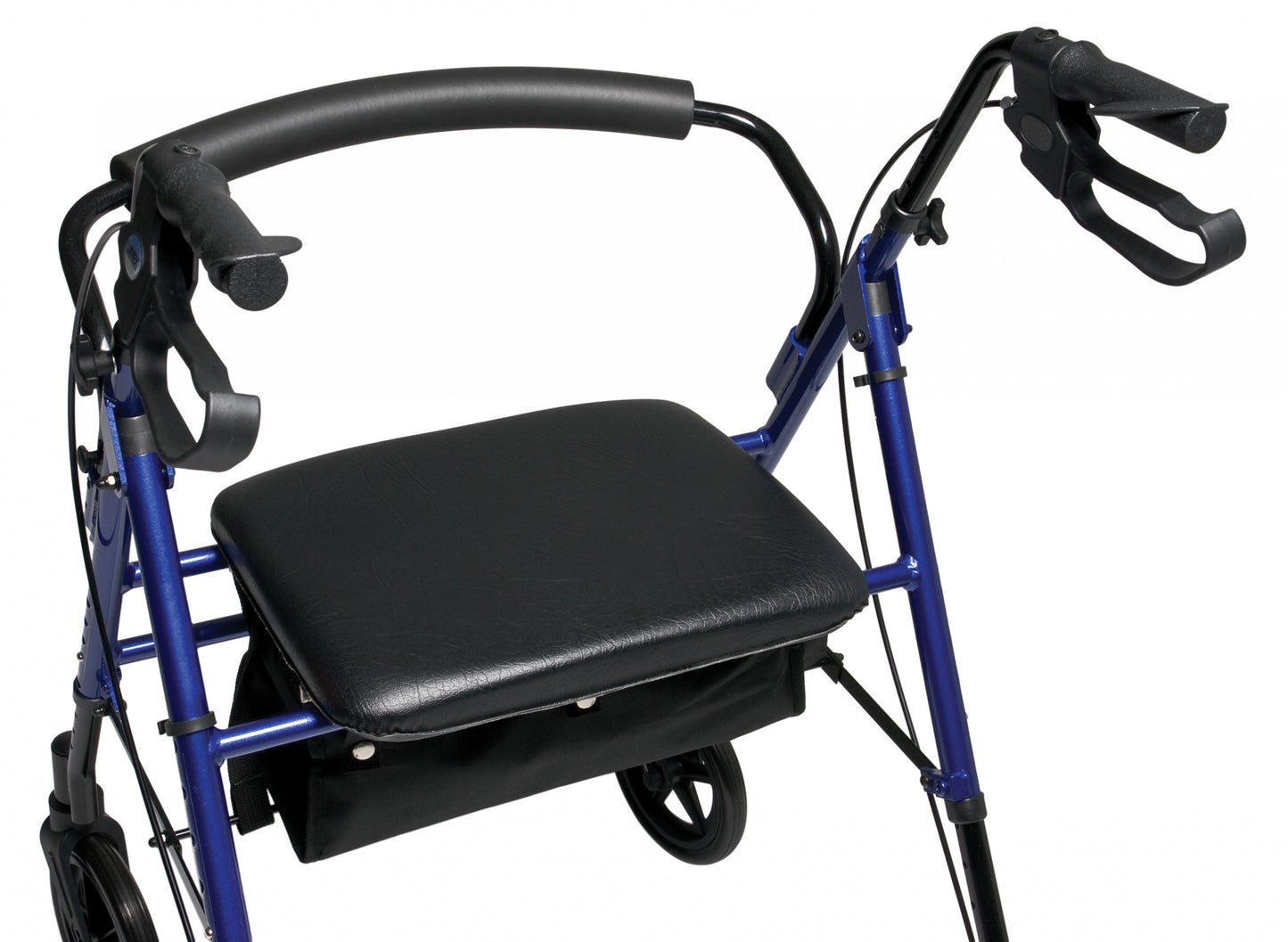 Lumex, Set n’ Go, Wide Height Adjustable Rollator, Burgundy (RJ4718R)