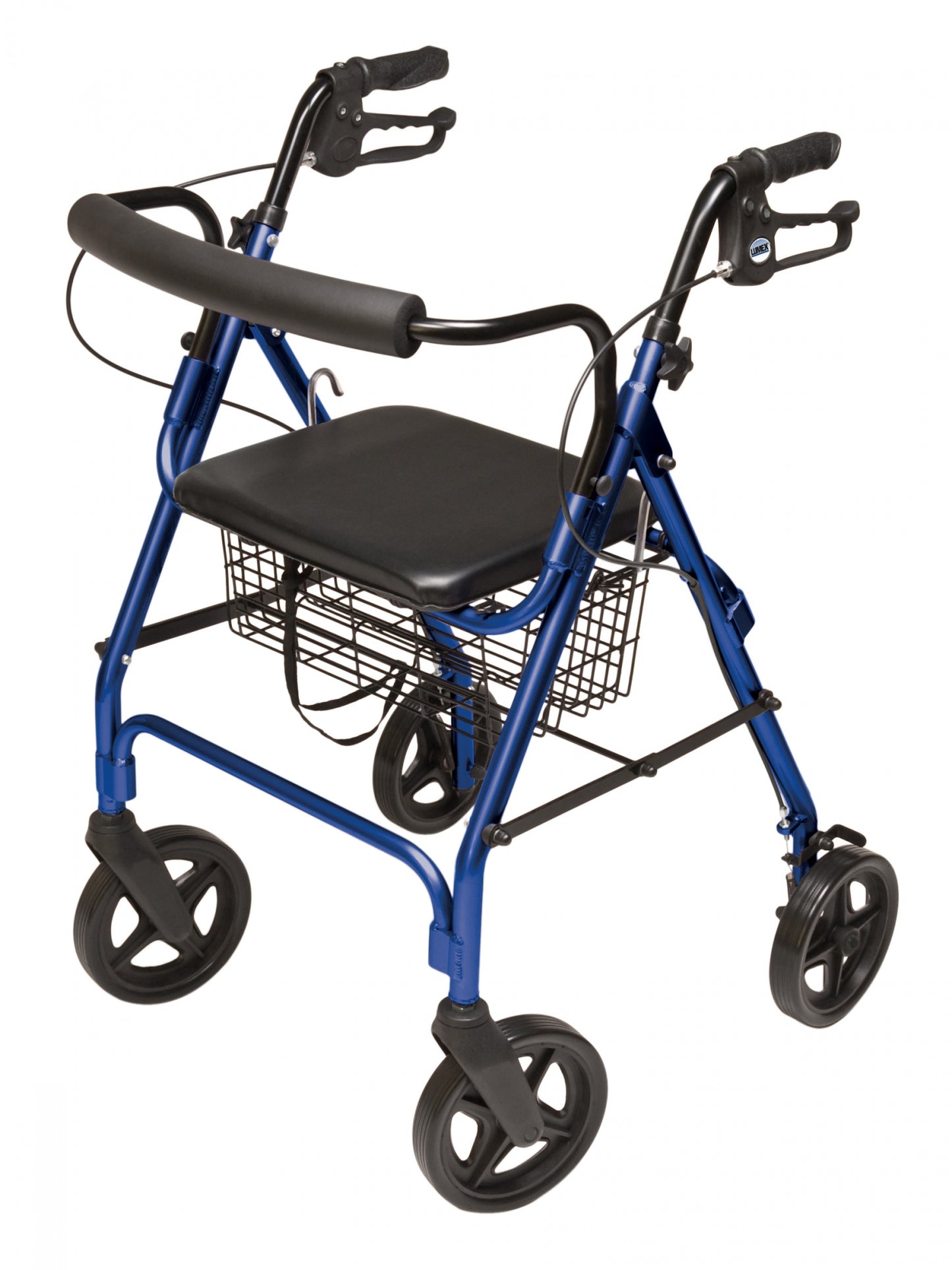 Lumex, Walkabout Four-Wheel Contour Deluxe Rollator, Blue (RJ4805B)