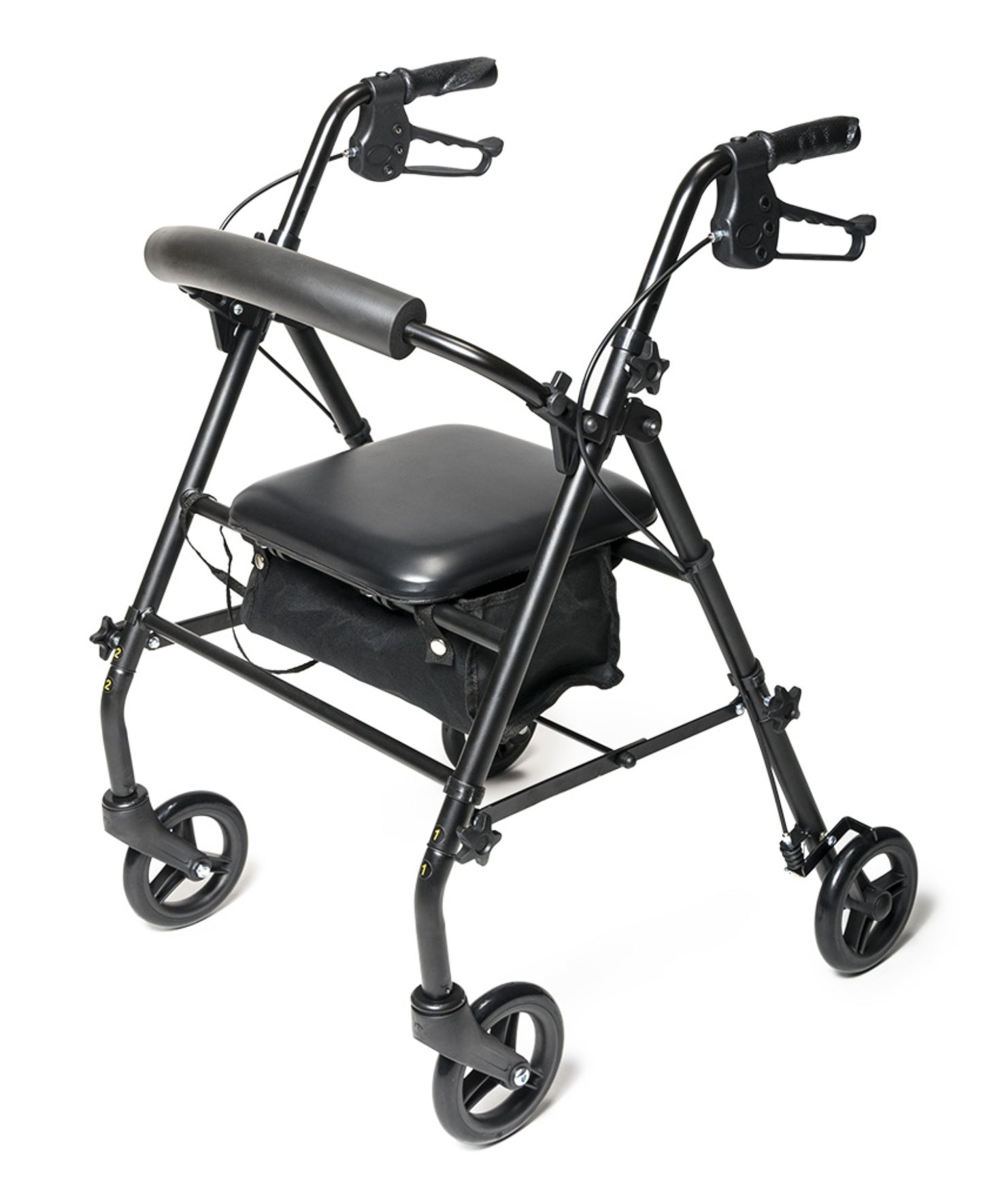 Lumex, Walkabout Steel Knock Down Rollator, Black (RJ5500K)