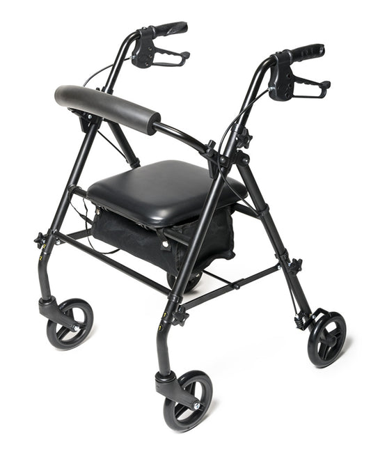 Lumex, Walkabout Steel Knock Down Rollator, Black (RJ5500K)