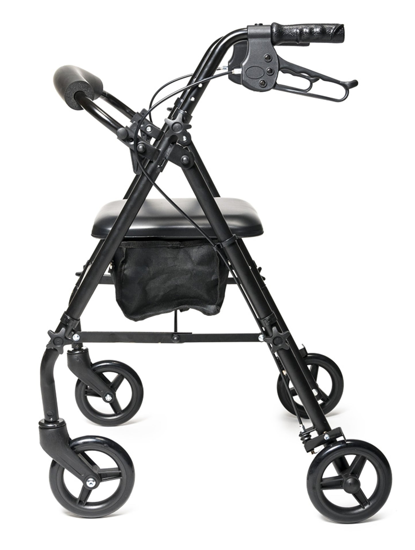 Lumex, Walkabout Steel Knock Down Rollator, Black (RJ5500K)