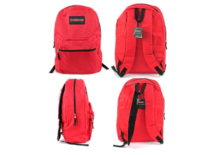 17" Black Backpacks, Case of 24 (1994343), Red