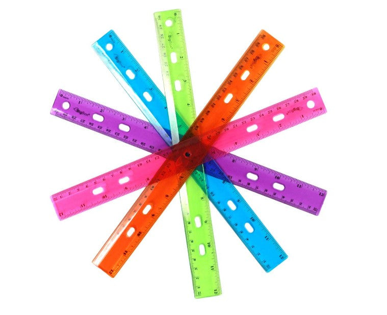 BigBox Rulers, Assorted, 12", Case of 144 (2363982)