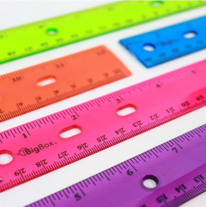 BigBox Rulers, Assorted, 12", Case of 144 (2363982)