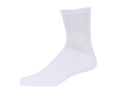 Bulk Adult Socks, White, Mens Size 10-13, 240 Pairs (2369631)