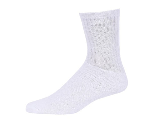 Bulk Adult Socks, White, Mens Size 10-13, 240 Pairs (2369631)