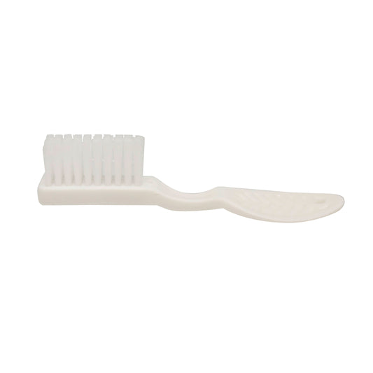 Thumbprint Handle Toothbrush, White (TB5118)