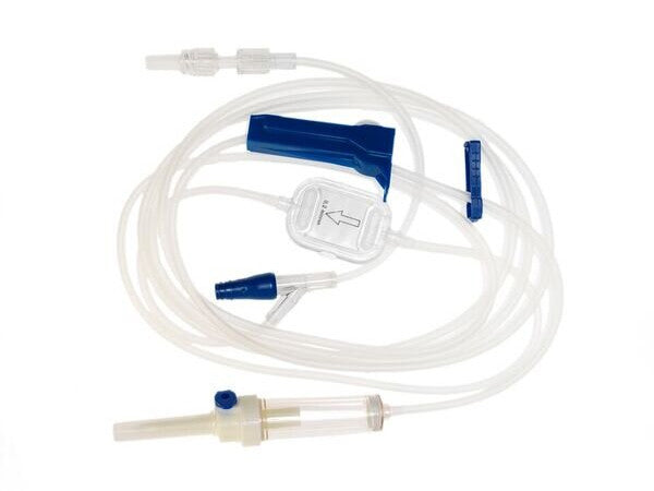 IV Administration Pump Set, Compatible with FloGard and Spectrum, 0.2um GVS Filter, 1 Y-Site, 10 Drops/mL, 102" (TCBINF6480)