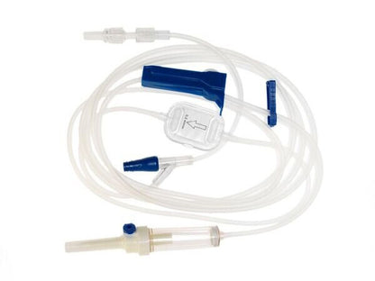 IV Administration Pump Set, Compatible with FloGard and Spectrum, 0.2um GVS Filter, 1 Y-Site, 10 Drops/mL, 102" (TCBINF6480)