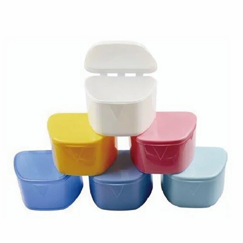 Denture Boxes 3-3/4" x 3" x 2-3/8" Assorted Colors (UDB-7406)