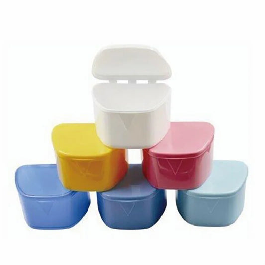 Denture Boxes 3-3/4" x 3" x 2-3/8" Assorted Colors (UDB-7406)