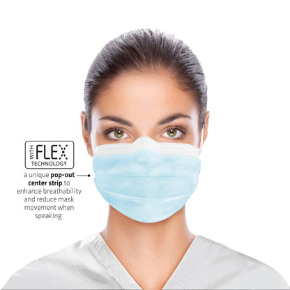 Flex Mask, Level 1 Ear-Loop Face Mask, Blue (ULM-6181)