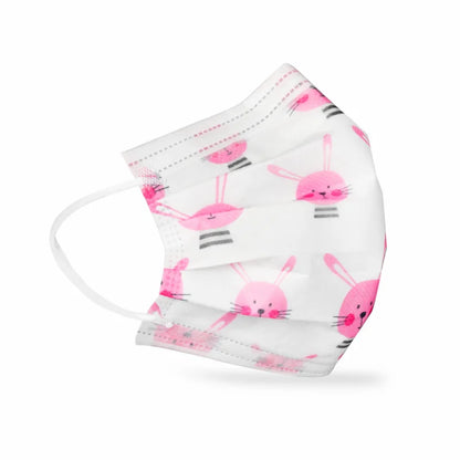 Pediatric Face Mask, Level 3 Ear-Loop UniMals Animal Print (ULM-6372)