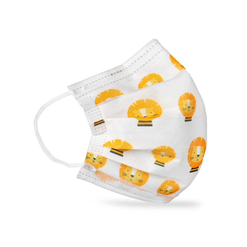 Pediatric Face Mask, Level 3 Ear-Loop UniMals Animal Print (ULM-6372)