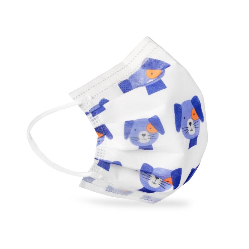 Pediatric Face Mask, Level 3 Ear-Loop UniMals Animal Print (ULM-6372)