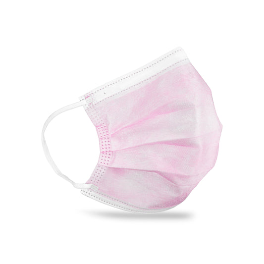 FluidBloq, Level 3 Ear-Loop Face Mask, Pink (ULM-6389)