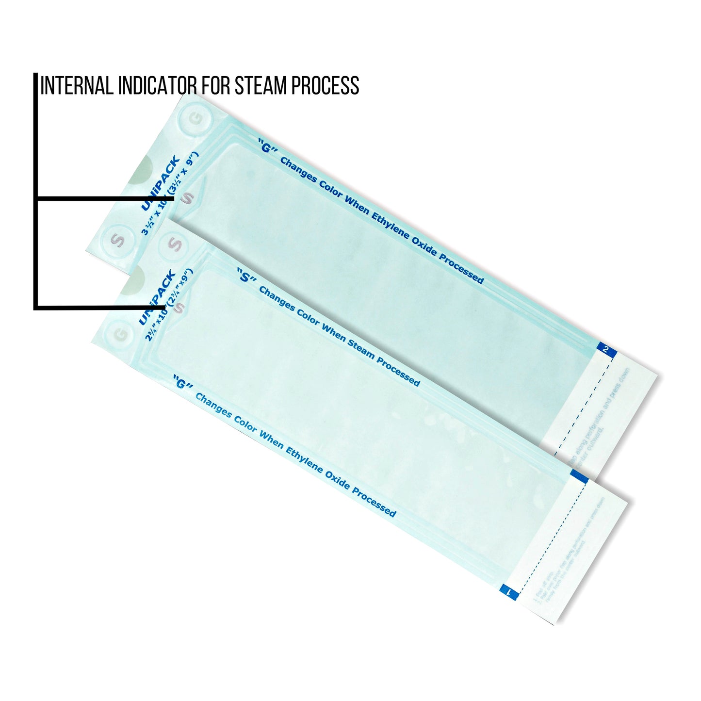 Sterilization Pouches, 4-1/4" x12", Case (UPP-4212)