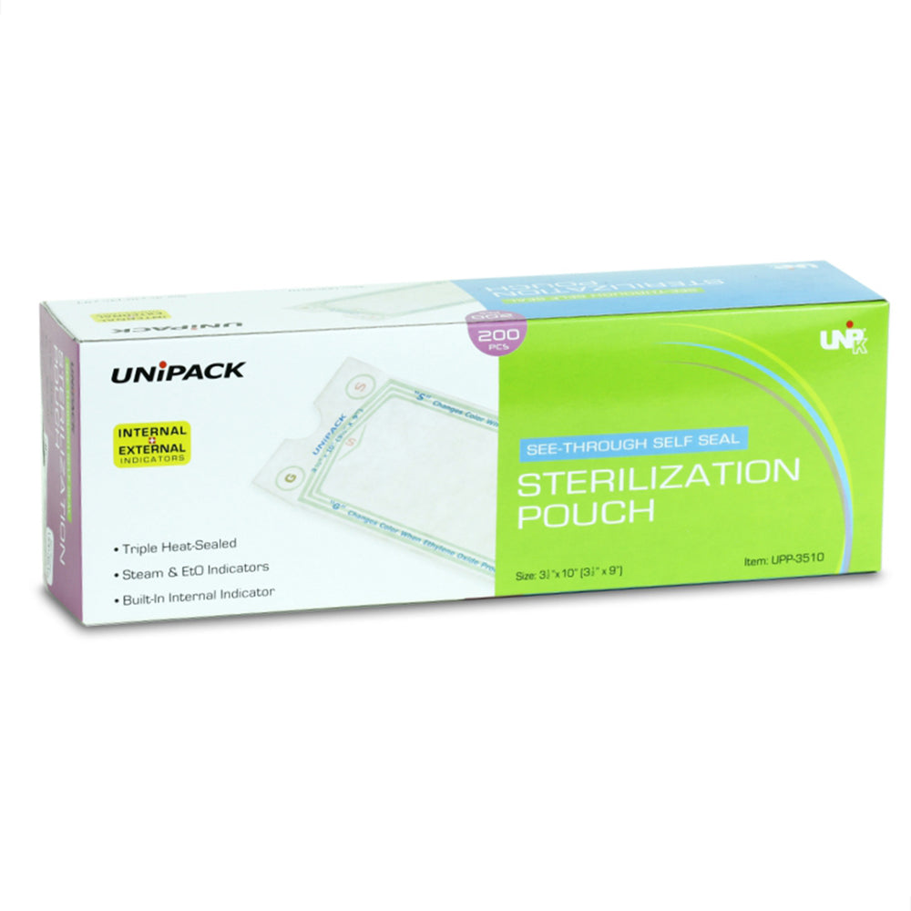 Sterilization Pouches, 4-1/4" x12", Case (UPP-4212)