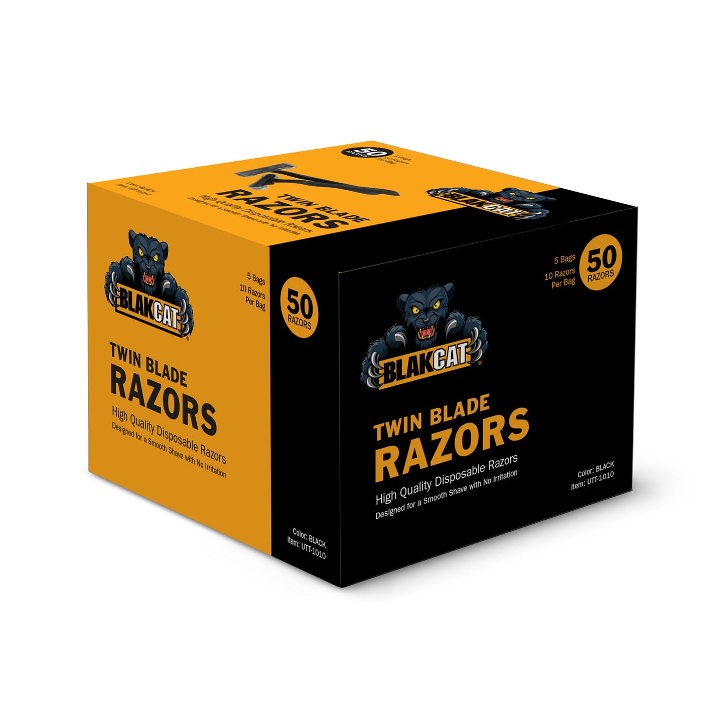 BlakCat Disposable Razors, Case (UTT-1010)