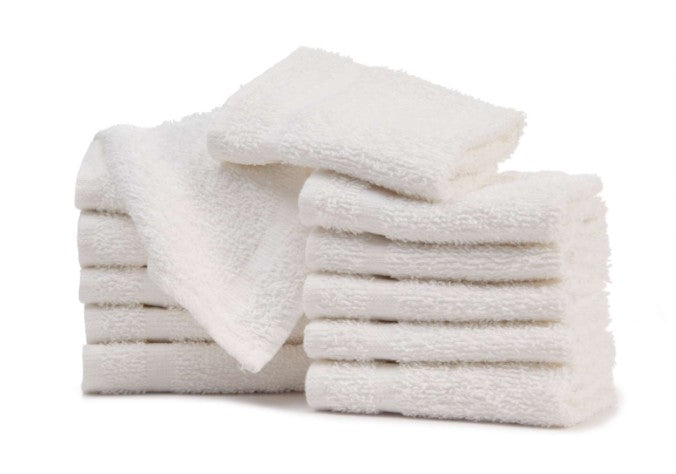 Washcloths - White, 12" x 12", Case of 312 (2375266)