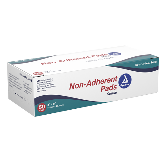 Non-Adherent Pads - Sterile, 3" x 8", 12/50/cs