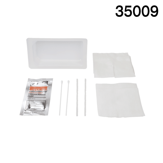 Tracheostomy Care Kit - One Mini Compartment Tray, 40/cs