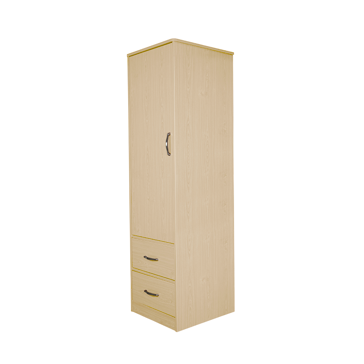 One Door / Two Drawer Wardrobe, Light Oak, 1pc/cs